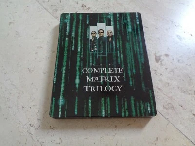 THE MATRIX TRILOGY Blu-ray SteelBook + FULL SOUNDTRACK CD Keanu Reeves Wachowski - Image 1 of 4