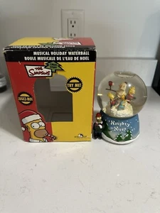 Simpson 2004 kurt adler musical Snow Globe in box Christmas Works - Picture 1 of 9