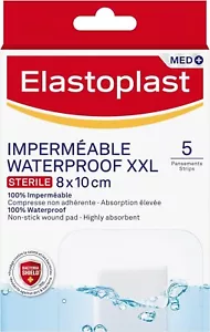 Elastoplast Waterproof XXL Dressings 5 Strips Large Plasters for Post-Operative - Picture 1 of 2