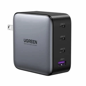 Cargador GaN UGREEN 100W 4 Puertos USB Tipo C PD Cargador Rápido - Imagen 1 de 4