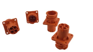 NEW ITT APD-59AP-HV Flange RCPT, 4-way High Voltage. Circular, panel mount - Picture 1 of 11