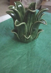 Portacandele votivo a forma di carciofo a forma di aloe vera verde - Foto 1 di 8