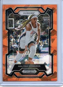Aaliyah Edwards Mystics WNBA 2024-25 Panini Prizm Draft Picks Orange Cracked Ice - Picture 1 of 2