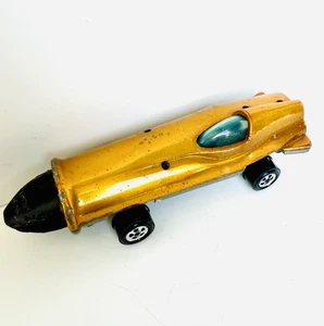Johnny Lightning Topper Pipe Dream 1970 Gold - Made In United States w Nose Cone - Picture 1 of 10