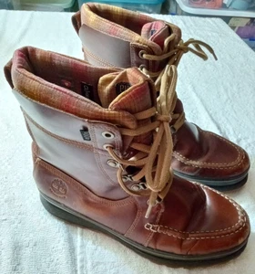 Timberland Pendleton Leather Insulated Waterproof Brown Boots Mens Sz 9 - Picture 1 of 11