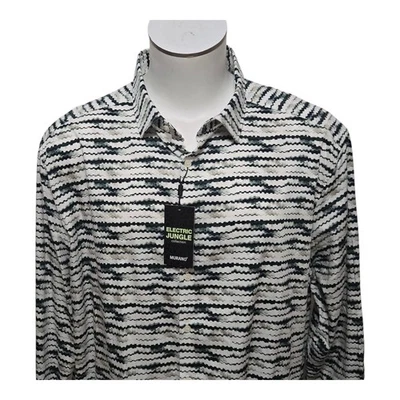 NWT Murano Electric Jungle Slim Fit L/S Shirt, Men's 4XB Big & Tall - Image 1 of 4