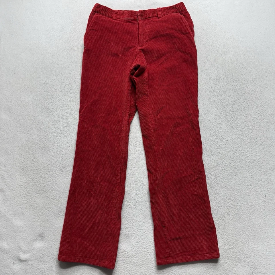 Винтажные женские брюки Ralph Lauren с заниженной талией 28x28 красные вельветовые джинсы-поло Y2K - Изображение 1 из 4
