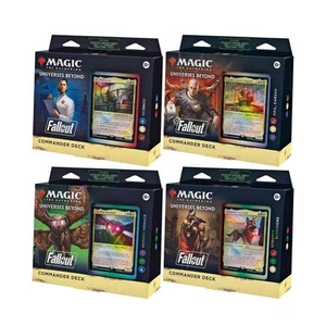 Universes Beyond: Fallout - Set/Bundle 4 Commander Deck ENG Magic mtg - Foto 1 di 1