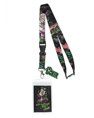 DC Comics Batman The Joker Clown Prince Of Crime Lanyard ID Badge Holder - Image 1 of 4