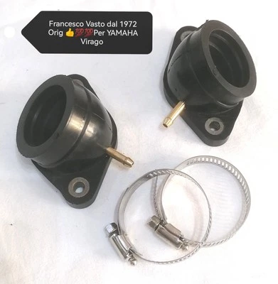 Collettore Aspirazione ORIG👍💯💯 Per YAMAHA Virago  XV400-500 92-98-535-98 2001 - Image 1 of 4