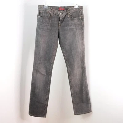 Blue Cult Women’s 27 Gray Slim Straight Leg Low Rise “The Duff’s” Denim Jeans - Image 1 of 4