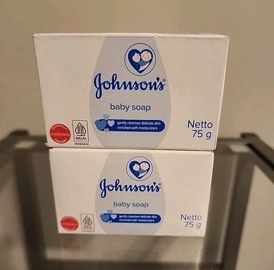Johnson's Baby Jabones Suaves Hidratantes Suave Suave Piel Tinte Libre 3.5oz (2 Barras) Foto 1 de 2
