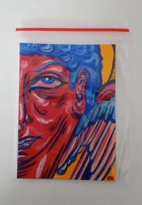 Tarjeta de arte figurativo ÚNICA ACEO, arte de tarjeta pequeña de ESS22, 3,5 x 2,5 pulgadas, sin marco Foto 1 de 4