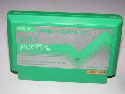 Popeye (Pulse Label version) Famicom NES Japan import US Seller - Image 1 of 2