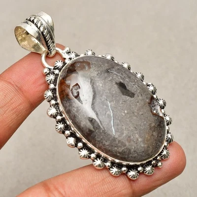 Ciondolo gioiello in argento sterling 925 fatto a mano con pietra preziosa... - Immagine 1 di 4