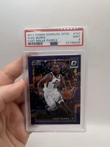 2017 Panini Donruss Optic #141 Alec Burks Fast Break Purple PSA MINT 9 /155 - Bild 1 von 17