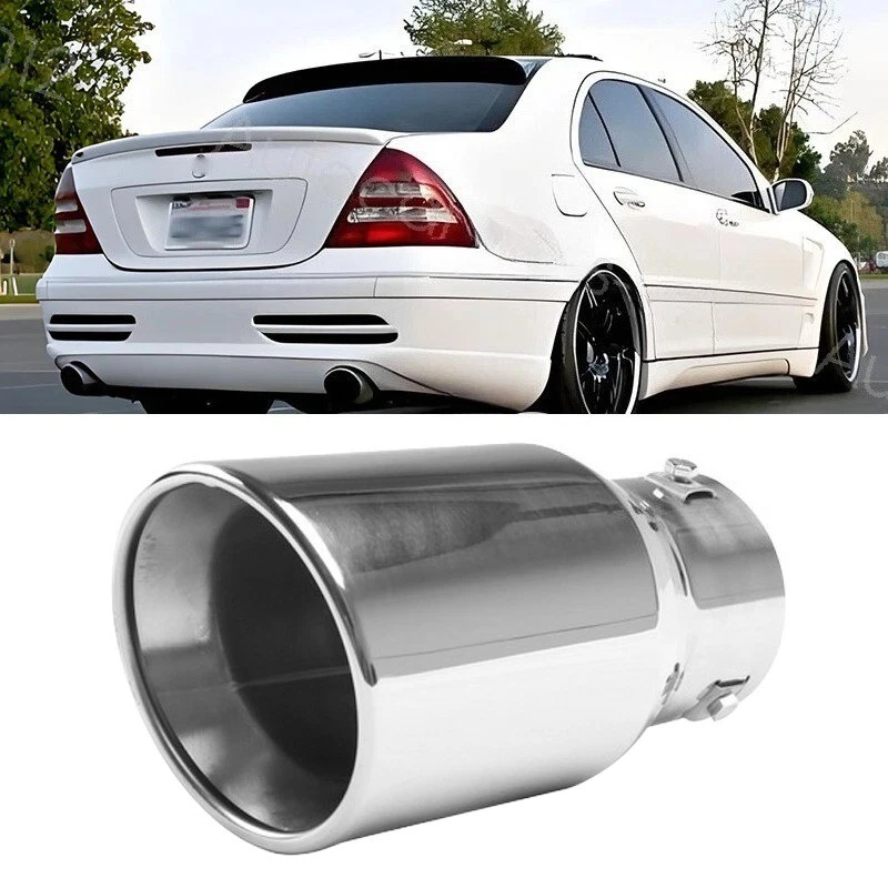 For Benz W203 C230 Exhaust Pipe Tip Rear Tail Throat Muffler Stainless - Image 1 of 4