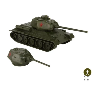 Classic Toy Soldiers WWII Russian T-34/85 Tank 1:32, hard plastic - Image 1 of 4