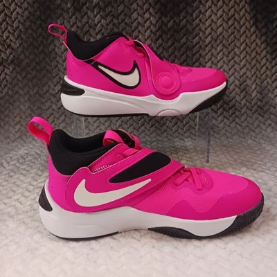 Nike Team Hustle D 11 GS Fierce Pink Black Sz 6Y Basketball Shoes DV8996-601 - Image 1 of 4