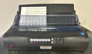 OKI Microline 421 Workgroup Dot Matrix 9 Pin Printer - D22910A - Black - Picture 1 of 6