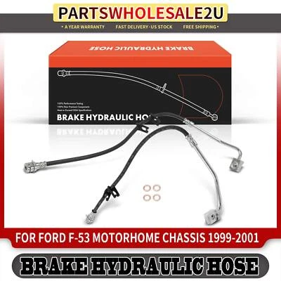 Manguera hidráulica de freno delantero 2 piezas nueva para chasis de autocaravana Ford F-53 99-01 Foto 1 de 4