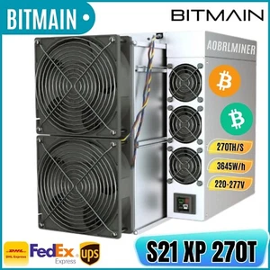 BITMAIN Antminer S21 XP 270TH/s 3645W Bitcoin Miner BTC BCH BSV SHA256 ASIC - Picture 1 of 4