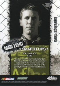 2010 Wheels Main Event NASCAR Racing #66 Carl Edwards/Brad Keselowski Match-ups
