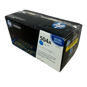 Genuine HP 504A Cyan Toner Cartridge CE251A New - Open Box - Picture 1 of 2