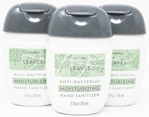 Bath & Body Works Leaves Moisturizing Pocketbac Hand Sanitizer Antibac Gel 3pc - Picture 1 of 1
