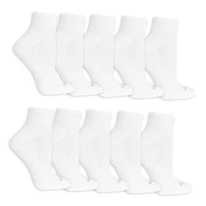 Women's Everyday Soft Cushioned Ankle Socks (10 Pack) 4-10 White - Picture 1 of 5