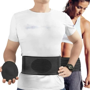 Unisex Umbilical Hernia Belt Abdomen Support Compression Belly Button Girdle Gym - Picture 1 of 13