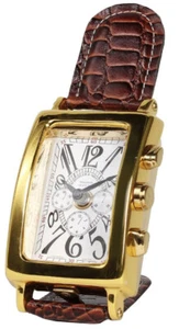 Orologio da tavolo di lusso Eichholtz orologio da polso effetto ottone/marrone 8 x H. 18 cm orologio - Foto 1 di 2