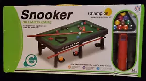 SNOOKER BILLIARDS GAME - mini Pool Table / Good Sport Toys NEW (KR) - Picture 1 of 3