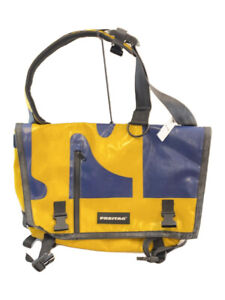 FREITAG Shoulder Messenger Bag PVC Yellow Blue F18 REX Used JPN