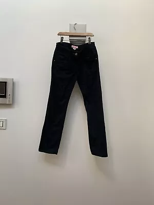 Pantalón ESCADA diseñador negro con detalles, niña talla 10 años Foto 1 de 4