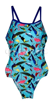 Nuevo con etiquetas Traje de baño de entrenamiento de carreras de una pieza para niñas y mujeres Talla 30-36, L-3XL Foto 1 de 2