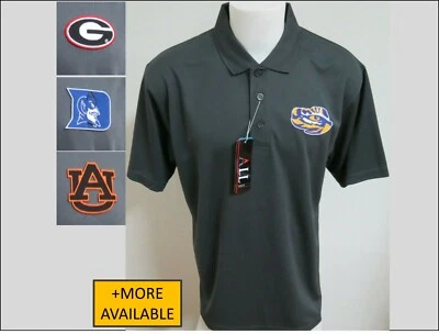 New S-3XL Gray Ncaa Men's Polyester #517 Polo Shirt - Image 1 of 2