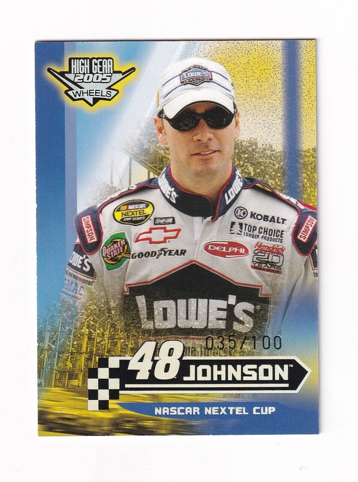 2005 High Gear MPH NUMBERED PARALLEL #M23 Jimmie Johnson #035/100! SCARCE! - Image 1 of 1