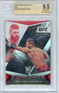 2021 Panini Chronicles Black UFC Red #102 Jiri Prochazka BGS 9.5 Rookie Card
