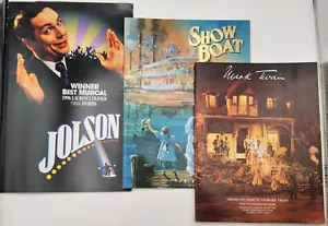 3 Theater Souvenir Brochure Programs from 1990s: Jolson, ShowBoat, Mark Twain - Picture 1 of 8