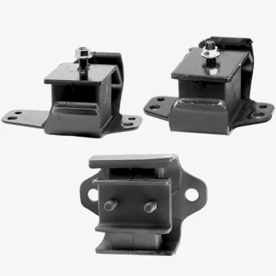 Soportes de motor y transmisión 3 piezas para Nissan Frontier, Xterra; 2,4 L 2x2 AT & MT Foto 1 de 4