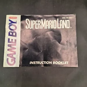 Super Mario Land (Nintendo Game Boy, 1989) Manual Only - Picture 1 of 6