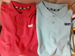 DKNY (TWO) Boy's Polo Shirts Size XL (18-20) NEW WITH TAGS - Picture 1 of 5