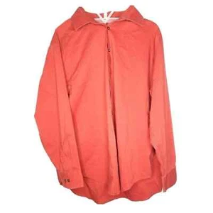 Camisa de vestir MADISON roja clara manga larga para hombre calce ajustado cuello abotonado XXL - Imagen 1 de 9