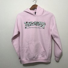 thrasher felpa rosa con rose