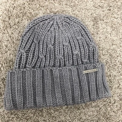 Gorro Michael Kors para mujer tejido con cable puño suave gris invierno talla única nuevo sin etiquetas Foto 1 de 4