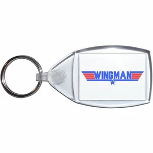 Wingman Clear Plastic Key Ring (S, M or L) - Picture 1 of 8
