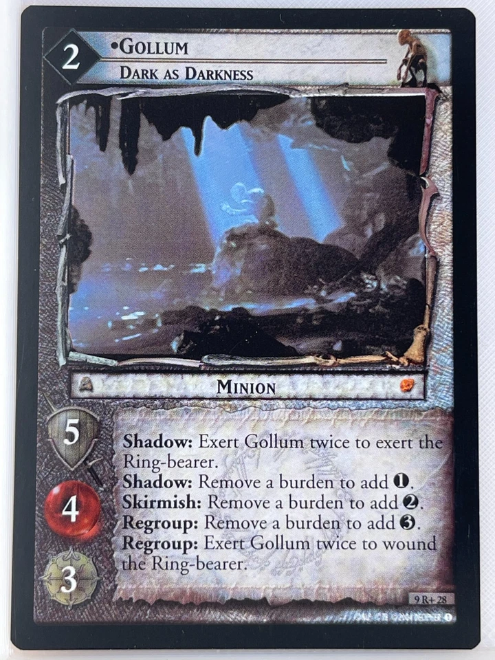 LORD OF THE RINGS TCG REFLECTIONS FOIL 9R+28 GOLLUM DARK OF DARKNESS ex - Image 1 of 1