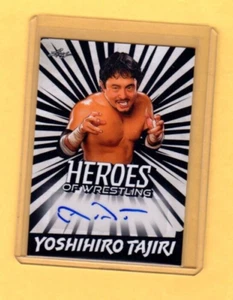 2023 LEAF YOSHIRO TAJIRI Heroes Of Wrestling BIANCO Parallelo AUTO #BA-YT1 - Foto 1 di 2