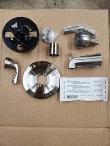 Delta Foundations B114900C-SS Single-Handle Spray Tub and Shower Faucet SS - Picture 1 of 1